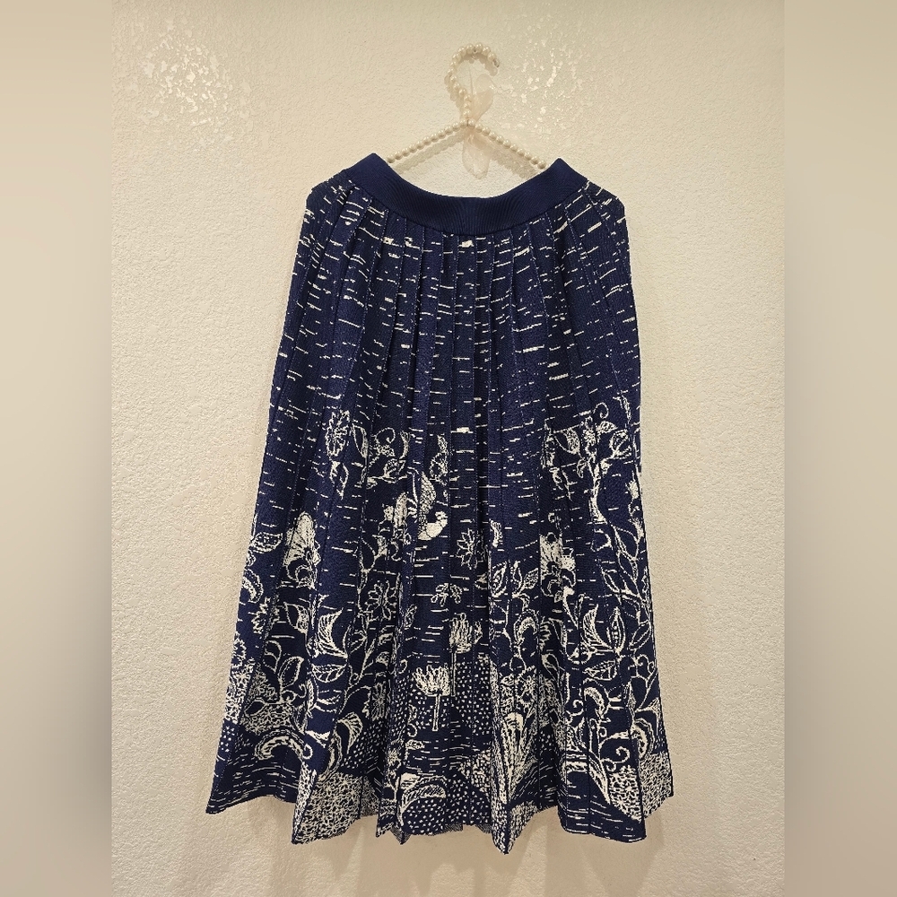 Anthropologie Haven Pleated Knit Midi Skirt Size S NWT - Picture 4 of 7